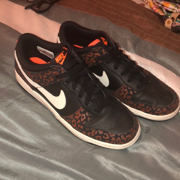 Nike Shoes - Nike Dunk cheetah print orange